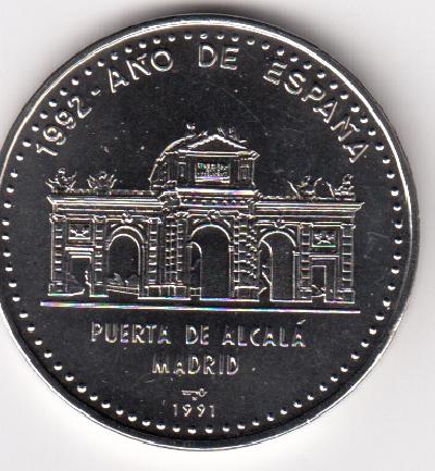Beschrijving: 1 Peso  PUERTA DE ALCALA